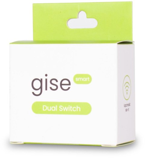 GISE SMART Dual Switch Podwójny sterownik oświetleniowy Tuya WiFi GISE SMART Dual Switch Podwójny sterownik oświetleniowy Tuya WiFi