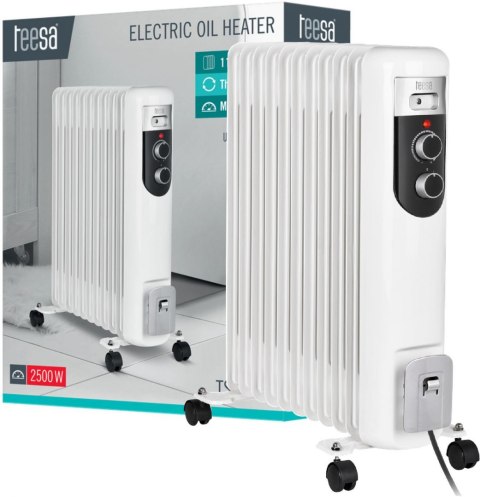 Grzejnik olejowy Teesa 2500W, 11 żeberek Grzejnik olejowy Teesa 2500W, 11 żeberek