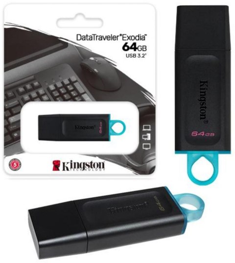 Kingston Pendrive Data Traveler Exodia 64GB USB3.1 Gen1 Kingston Pendrive Data Traveler Exodia 64GB USB3.1 Gen1