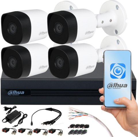 Zestaw monitoringu Dahua COOPER 4x Kamera tubowa FullHD