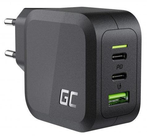 ŁADOWARKA SIECIOWA Green Cell POWERGAN 65W 2x USB-C 1x USB-A CHARGC08 ŁADOWARKA SIECIOWA Green Cell POWERGAN 65W 2x USB-C 1x USB-A CHARGC08