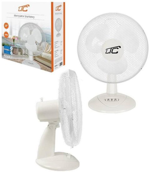 Wentylator biurkowy LTC WT03 40W 16 biały LXWT03 Wentylator biurkowy LTC WT03 40W 16 biały LXWT03