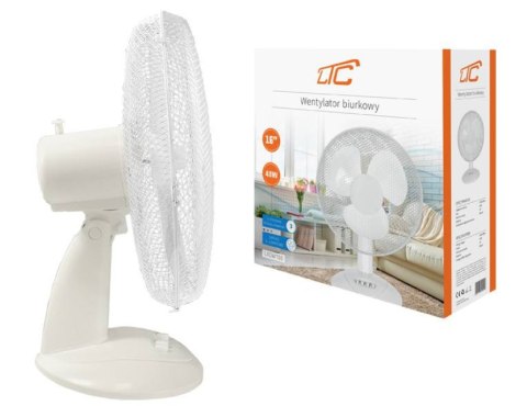 Wentylator biurkowy LTC WT03 40W 16 biały LXWT03 Wentylator biurkowy LTC WT03 40W 16 biały LXWT03