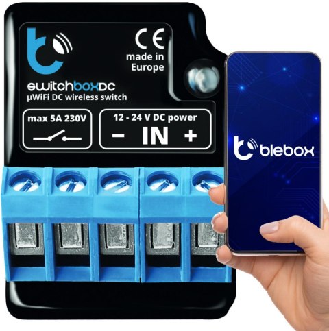 BLEBOX switchboxDC - WYŁACZNIK 12 - 24V DC BLEBOX switchboxDC - WYŁACZNIK 12 - 24V DC