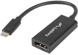 ADAPTER USB-C (M) 3.1->DISPLAYPORT (F) NA KABLU 15CM CZARNY
