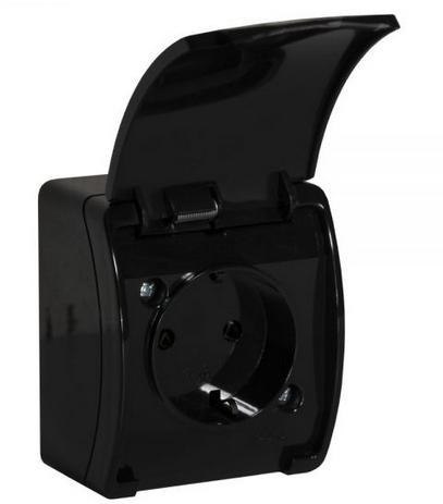 GNIAZDO VG-1 161-01 IP44 CZARNE KOALA ELKETROINSTALACYJNE NATYNKOWE Z KLAPKĄ VIPLAST GNIAZDO VG-1 161-01 IP44 CZARNE KOALA ELKETROINSTALACYJNE NATYNKOWE Z KLAPKĄ VIPLAST
