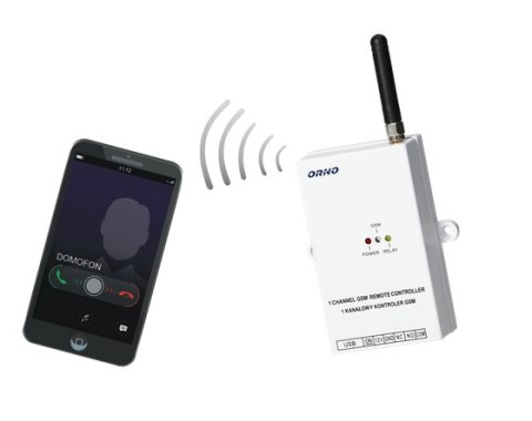 Kontroler GSM ORNO do sterowania bramą, z wejściem USB OR-GB-449 Kontroler GSM ORNO do sterowania bramą, z wejściem USB OR-GB-449