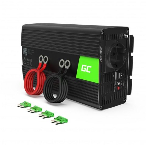 PRZETWORNICA NAPIĘCIA INWERTER Green Cell 12V -> 230V 1000W/2000W MODYFIKOWANA SINUSOIDA NV08 PRZETWORNICA NAPIĘCIA INWERTER Green Cell 12V -> 230V 1000W/2000W MODYFIKOWANA SINUSOIDA NV08