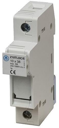 Podstawa bezpiecznikowa na wkładki topikowe 1 gniazdo, JEAN MUELLER, DC 10X38 Z10-TL1/DC1000V/E Podstawa bezpiecznikowa na wkładki topikowe 1 gniazdo, JEAN MUELLER, DC 10X38 Z10-TL1/DC1000V/E