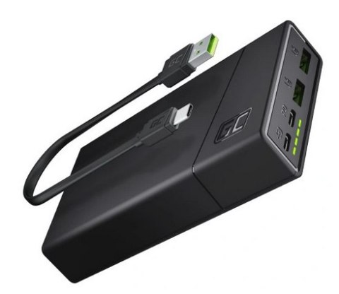 Power Bank Green Cell GC PowerPlay20 20000mAh z szybkim ładowaniem 2x USB Ultra Charge oraz 2x USB-C Power Delivery 18W GREEN CE Power Bank Green Cell GC PowerPlay20 20000mAh z szybkim ładowaniem 2x USB Ultra Charge oraz 2x USB-C Power Delivery 18W GREEN CE