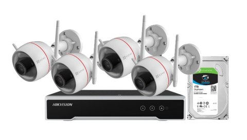 Zestaw monitoringu bezprzewodowego 4 kamery tubowe 4MPx WiFi EZVIZ Zestaw monitoringu bezprzewodowego 4 kamery tubowe 4MPx WiFi EZVIZ