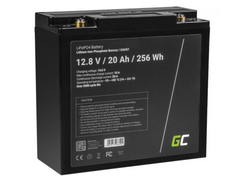 AKUMULATOR LITOWO-ŻELAZOWO-FOSFORANOWY LiFePO4 Green Cell 12V 20Ah CAV07 AKUMULATOR LITOWO-ŻELAZOWO-FOSFORANOWY LiFePO4 Green Cell 12V 20Ah CAV07