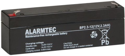 Akumulator Alarmtec serii BP 2,3-12 12V 2.3AH Akumulator Alarmtec serii BP 2,3-12 12V 2.3AH