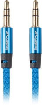 KABEL AUDIO MINIJACK 3.5MM M/M 3 PIN 1M NIEBIESKI KABEL AUDIO MINIJACK 3.5MM M/M 3 PIN 1M NIEBIESKI