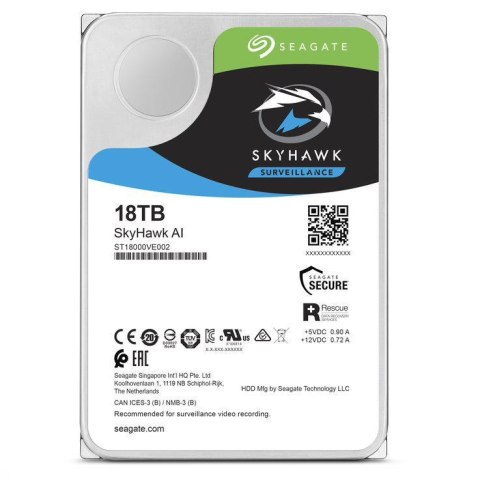 DYSK SEAGATE SkyHawk AI ST18000VE002 18TB