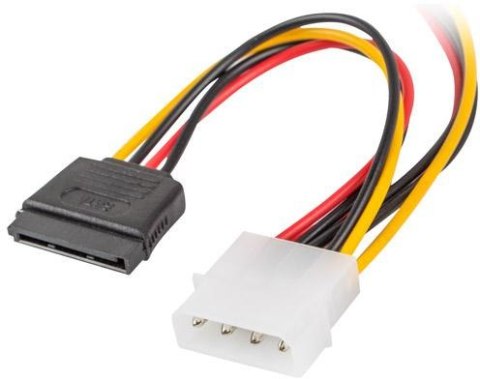 KABEL ZASILAJĄCY WEWNĘTRZNY MOLEX(M) -> 2X SATA(F) 15CM KABEL ZASILAJĄCY WEWNĘTRZNY MOLEX(M) -> 2X SATA(F) 15CM