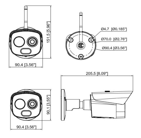 KAMERA IP DAHUA TPC-BF1241-D3F4