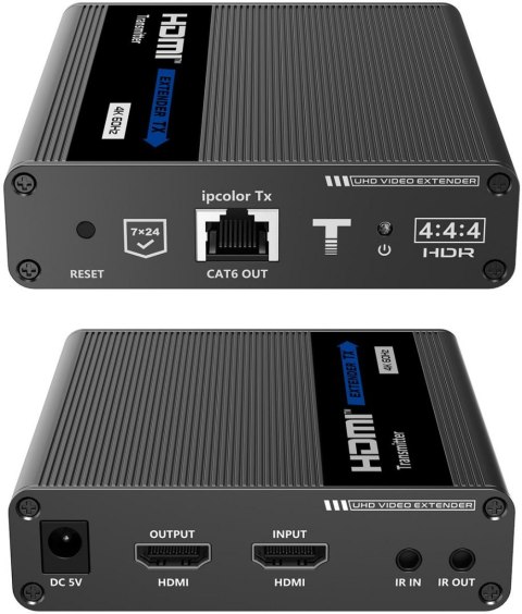 Konwerter HDMI na LAN KASKADA 4K Spacetronik IP SPH-676C - zestaw Konwerter HDMI na LAN KASKADA 4K Spacetronik IP SPH-676C - zestaw