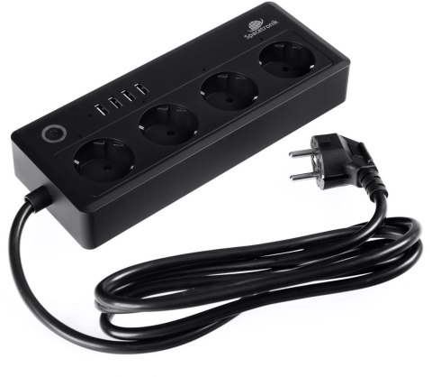 Listwa zasilająca Wi-fi z USB Spacetronik Smart Life SL-PS26 - CZARNA Listwa zasilająca Wi-fi z USB Spacetronik Smart Life SL-PS26 - CZARNA