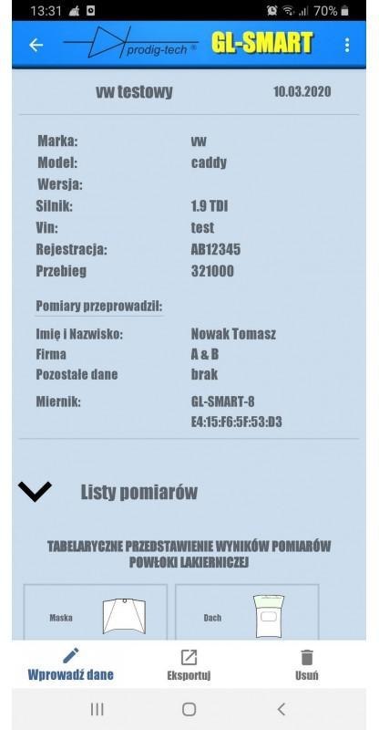 MIERNIK GRUBOŚCI LAKIERU GL-SMART-2 MIERNIK GRUBOŚCI LAKIERU GL-SMART-2