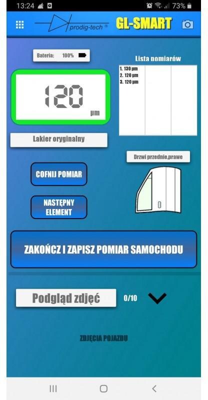 MIERNIK GRUBOŚCI LAKIERU GL-SMART-2 MIERNIK GRUBOŚCI LAKIERU GL-SMART-2