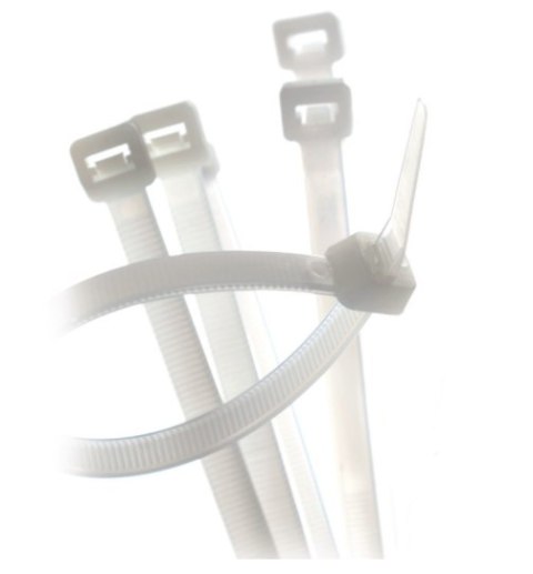 OPASKA ZACISKOWA BIAŁA GT-100MC 100x2,5 (100szt.) OPASKA ZACISKOWA BIAŁA GT-100MC 100x2,5 (100szt.)