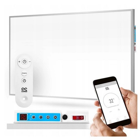 Panel grzewczy IR CRONOS Synthelith CR-480TWP WHITE TUYA Panel grzewczy IR CRONOS Synthelith CR-480TWP WHITE TUYA