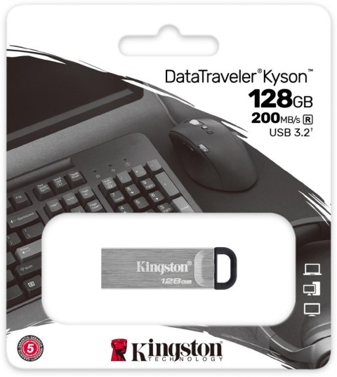 Pendrive Kingston Kyson DTKN/128GB USB 3.2 Gen1 Pendrive Kingston Kyson DTKN/128GB USB 3.2 Gen1