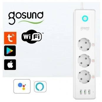 GOSUND Listwa zasilająca SMART 16A WiFi ANDROID iOS TUYA GOSUND Listwa zasilająca SMART 16A WiFi ANDROID iOS TUYA