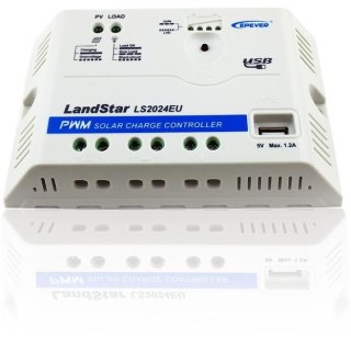 Regulator ładowania PWM, EPEVER LS2024EU 20A 12/24V + gniazdo USB