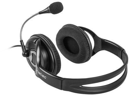 SŁUCHAWKI NAUSZNE STEREO NATEC BEAR 2 Z MIKROFONEM I REGULACJĄ GŁOŚNOŚCI CZARNE SŁUCHAWKI NAUSZNE STEREO NATEC BEAR 2 Z MIKROFONEM I REGULACJĄ GŁOŚNOŚCI CZARNE