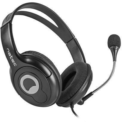 SŁUCHAWKI NAUSZNE STEREO NATEC BEAR 2 Z MIKROFONEM I REGULACJĄ GŁOŚNOŚCI CZARNE SŁUCHAWKI NAUSZNE STEREO NATEC BEAR 2 Z MIKROFONEM I REGULACJĄ GŁOŚNOŚCI CZARNE