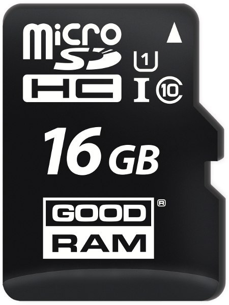 KARTA PAMIĘCI microSD GOODRAM UHS1 CL10 16GB + ADAPTER 100MB KARTA PAMIĘCI microSD GOODRAM UHS1 CL10 16GB + ADAPTER 100MB