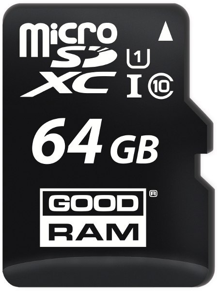 KARTA PAMIĘCI microSD GOODRAM UHS1 CL10 64GB + ADAPTER 100MB KARTA PAMIĘCI microSD GOODRAM UHS1 CL10 64GB + ADAPTER 100MB