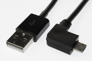 Kabel USB micro USB kątowy do smartfona, tableta 3 lata GW Kabel USB micro USB kątowy do smartfona, tableta 3 lata GW