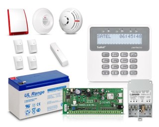 Zestaw SATEL PERFECTA 16-SET, LCD, 4 x ruch, 1 x otwarcie, 1 x dym, 1 x czad