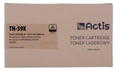 Toner Actis TH-59X (zamiennik HP CF259X; Supreme; 10000 stron; czarny). Z chipem. Zalecamy wyłączenie aktualizacji oprogramowani Toner Actis TH-59X (zamiennik HP CF259X; Supreme; 10000 stron; czarny). Z chipem. Zalecamy wyłączenie aktualizacji oprogramowani
