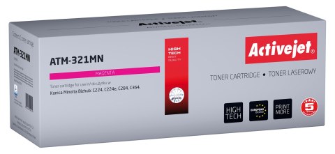Toner Activejet ATM-321MN (zamiennik Konica Minolta TN321M; Supreme; 25000 stron; czerwony) Toner Activejet ATM-321MN (zamiennik Konica Minolta TN321M; Supreme; 25000 stron; czerwony)