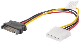 KABEL ZASILAJĄCY WEWNĘTRZNY MOLEX(F) -> SATA(M) 15CM