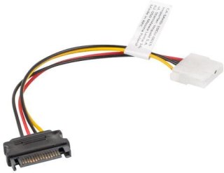 KABEL ZASILAJĄCY WEWNĘTRZNY MOLEX(F) -> SATA(M) 15CM