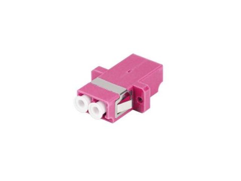 Adapter światłowodowy Lanberg MM LC/UPC DUPLEX OM4 Adapter światłowodowy Lanberg MM LC/UPC DUPLEX OM4