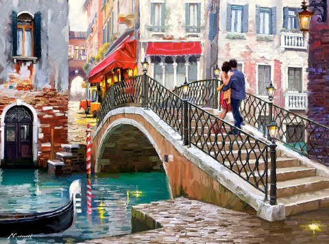 CASTORLAND Puzzle 2000el. Venice Bridge - Wenecki Most CASTORLAND Puzzle 2000el. Venice Bridge - Wenecki Most