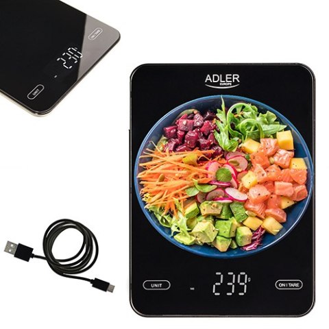 Waga kuchenna - 10kg - ładowana przez USB