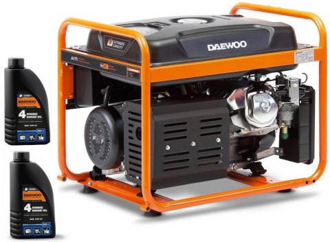 ZESTAW AGREGAT PRĄDOTWÓRCZY DAEWOO GDA 6500E 5.0kW + 2x GENERATOR OIL SAE 10W-30 DWO 600 ZESTAW AGREGAT PRĄDOTWÓRCZY DAEWOO GDA 6500E 5.0kW + 2x GENERATOR OIL SAE 10W-30 DWO 600