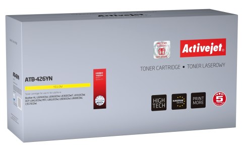 Toner Activejet ATB-426YN (zamiennik Brother TN-426Y; Supreme; 6500 stron; żółty) Toner Activejet ATB-426YN (zamiennik Brother TN-426Y; Supreme; 6500 stron; żółty)