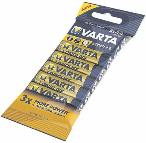 Zestaw baterii alkaliczne VARTA Longlife 4106101328 (x 8) Zestaw baterii alkaliczne VARTA Longlife 4106101328 (x 8)