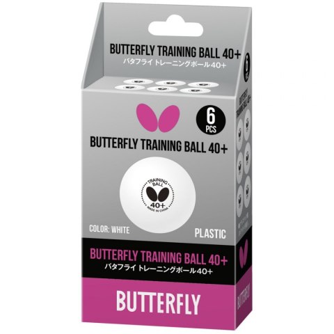 Piłeczki do Tenisa Stołowego BUTTERFLY TRAINING Białe - 6 szt. Piłeczki do Tenisa Stołowego BUTTERFLY TRAINING Białe - 6 szt.