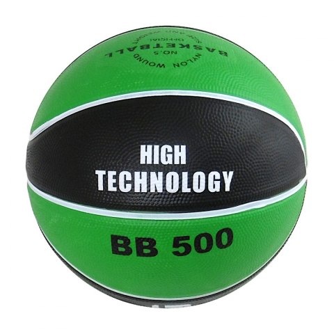 Piłka do kosza BB500 rozmiar 5 zielono-czarna Legend Piłka do kosza BB500 rozmiar 5 zielono-czarna Legend