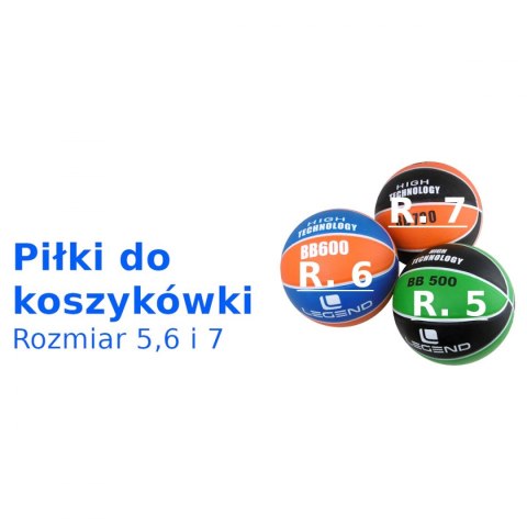 Piłka do kosza BB600 rozmiar 6 niebiesko-pomarańczowa Legend Piłka do kosza BB600 rozmiar 6 niebiesko-pomarańczowa Legend