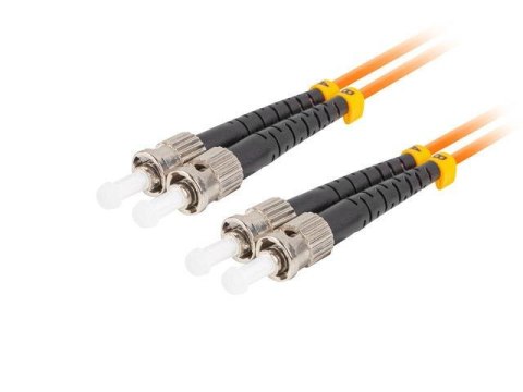 Patchcord światłowodowy Lanberg MM ST/UPC-ST/UPC DUPLEX 3.0MM OM2 50/125 LSZH 15m pomarańczowy Patchcord światłowodowy Lanberg MM ST/UPC-ST/UPC DUPLEX 3.0MM OM2 50/125 LSZH 15m pomarańczowy